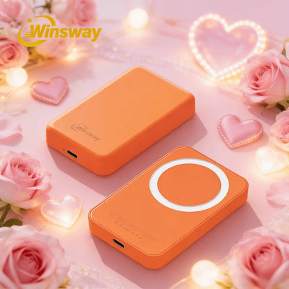 Magnetic Power Bank 5000mAh Mini Wireless Charging PD & QC 3.0 Fast Charge Colorful Portable Charger for iPhone 17 16 15 14 13 MagSafe Compatible