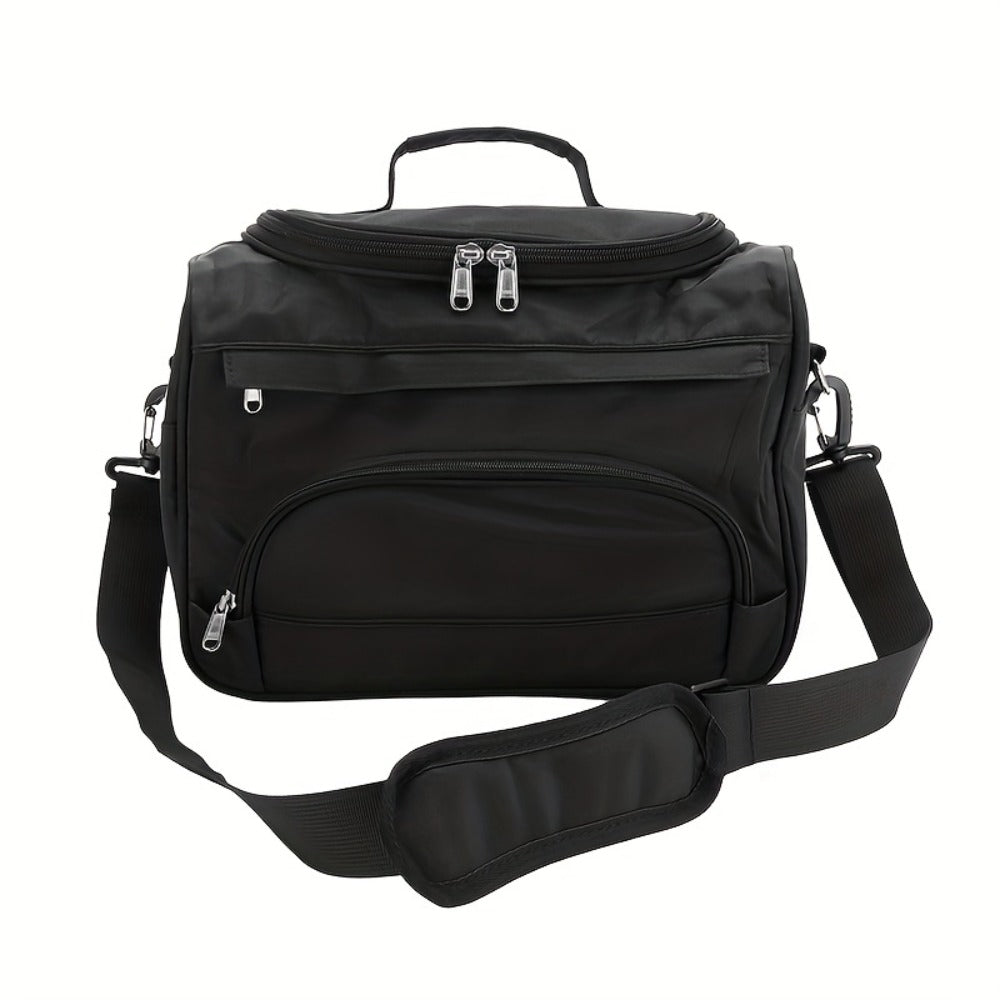 Hairdresser Tool Bag Multi-Functional Salon Styling Organizer with Adjustable Strap Large Capacity Hair Makeup Artist Case for Professionals Travel Pink Black Zebra