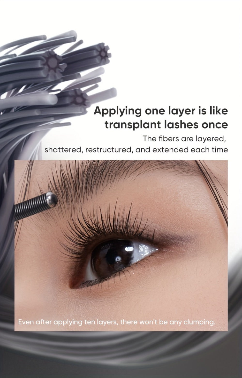 JUDYDOLL Mascara in Black or Brown with Curling or Precision Metal Applicator Designs and Slim Gray Tubes