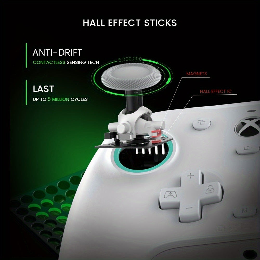 GameSir G7 SE Wired Xbox Controller with Hall Effect Joystick & Trigger, Anti-Drift Gamepad for Xbox Series X|S, Xbox One & Windows PC, Magnetic Swappable Faceplate, Mappable Back Buttons
