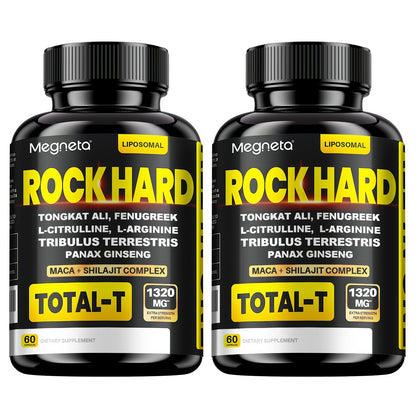 Tongkat Ali Men's Health Supplement Capsules, 60 Count with Single-Bottle Packaging and Printed Label