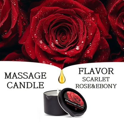 Black-Tin Massage Candle with Scent and Pack-Count Options for Spa, Pedicure and Body-Oil Use