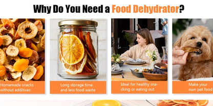 Five-Tray Digital Food Dehydrator with 420W Heating, 48-Hour Timer and 95–160°F Temperature Range