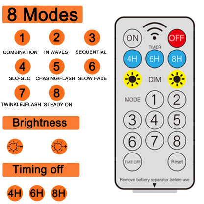 Seven-Foot Solar Palm Tree Light with 260 LEDs, Three Trunks, Remote Control and Eight Modes