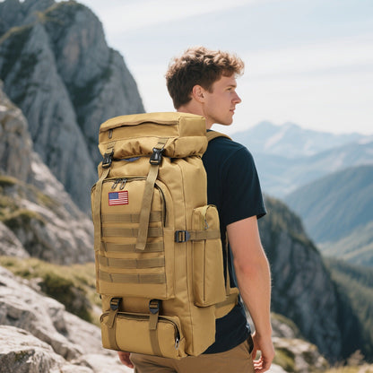 Tactical Backpack for Men & Women – Lightweight Packable Hiking Backpack 21L, Multi-Compartment Camping Rucksack with Adjustable Straps, Waterproof Outdoor Daypack for Camping, Trekking & Travel
