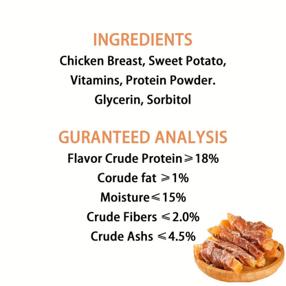 Dog Treats Mixed Chicken, Duck and Sweet Potato Chew Assortment with Four Retained Combination Options