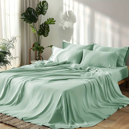 Deep-Pocket Fitted Sheet in Eleven Colors and Twin, Full, Queen or King Checkout Sizes for Home and Everyday Use