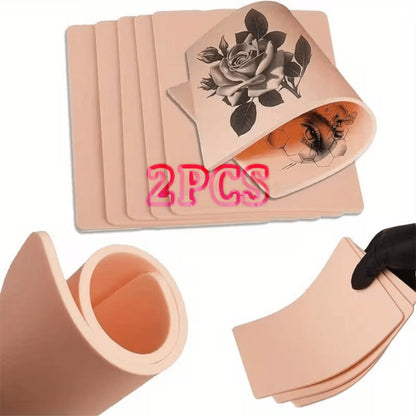 One-Millimetre Tattoo Practice Sheets in Pink or Yellow with Two-, Three- or Four-Piece Options