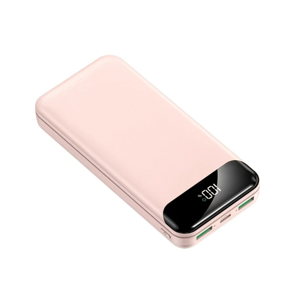 20000mAh Portable Power Bank 2-Pack with LED Display – Fast Charging Type-C & USB, Emergency Backup Battery for iPhone Android Phone Outdoor Travel Camping Gift