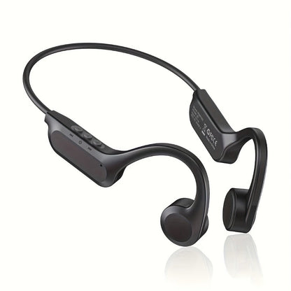 Open Ear Sports Headphones with Microphone 15-Hour Battery True Wireless Bluetooth Earphones for Running Exercising Cycling Gym Workout Awareness Mode