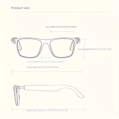 Smart Glasses 160-Language Translation Eyewear with Open-Ear Audio and Ten Photochromic or Filter Lens Options