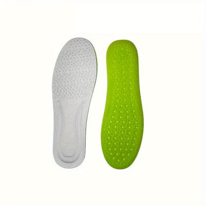 Four-Pair Green Honeycomb Foam Shoe Inserts with Trim Guide and Five EU Size Options from 35 to 46