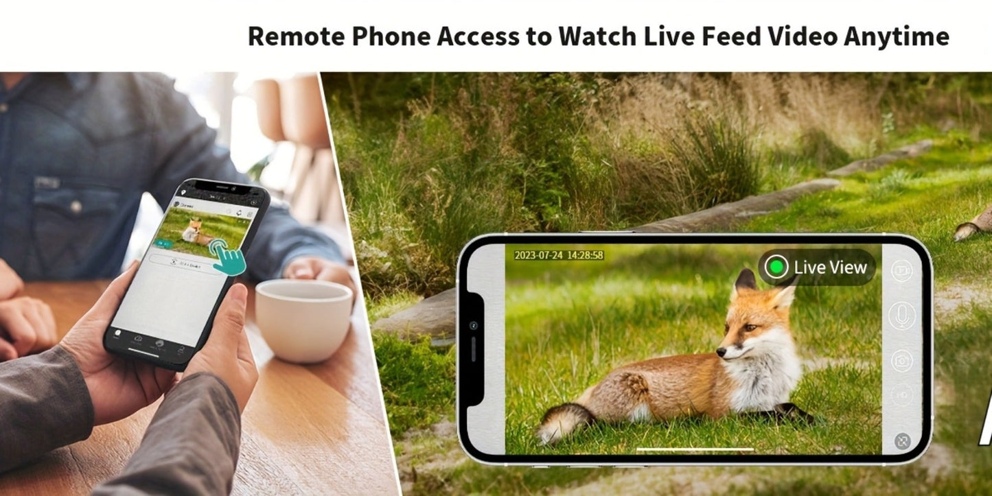 4G LTE Solar Trail Camera with App Alerts, Live View and Built-In SIM in One- to Four-Camera Packs