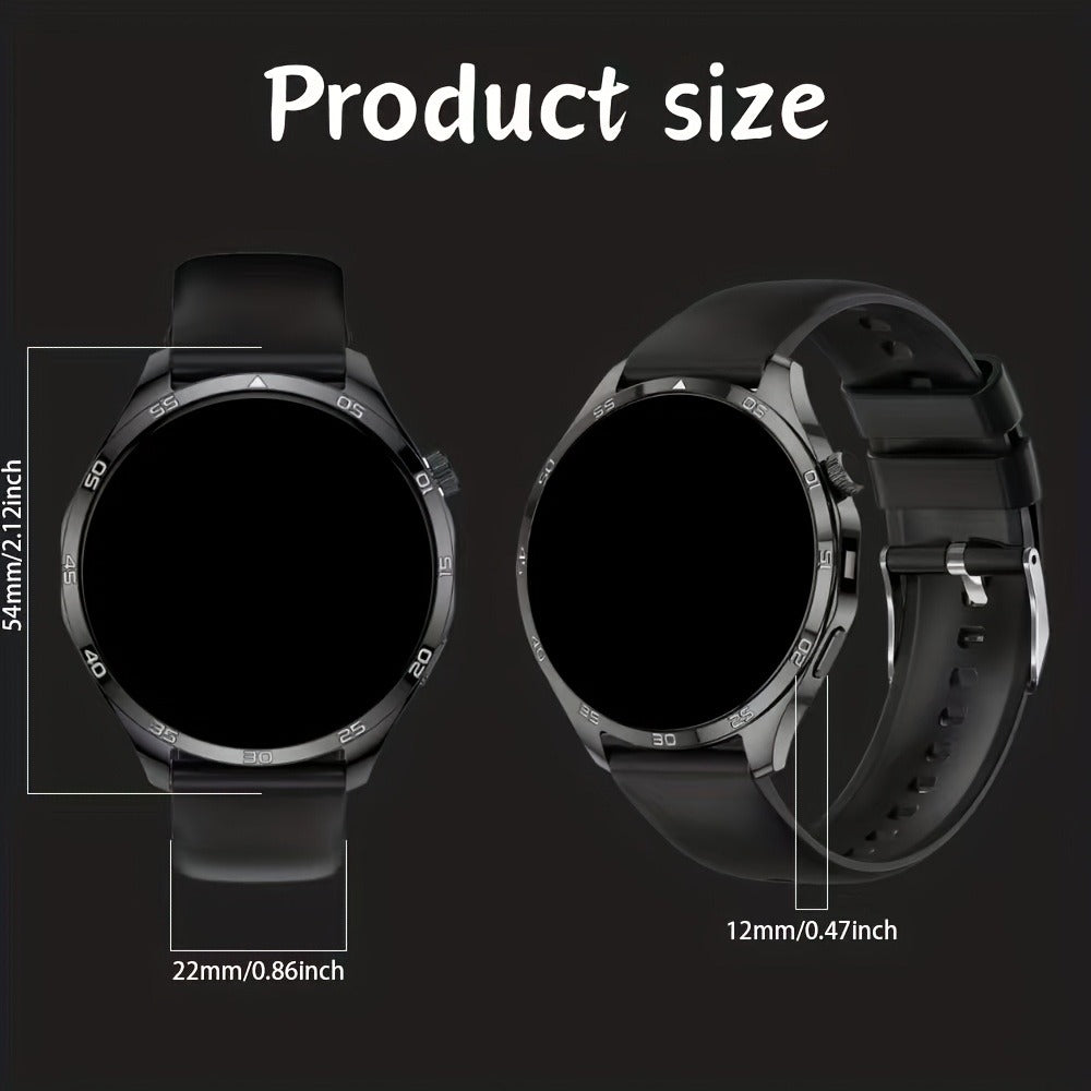 Smart Watch Round Display with Wireless Calling, LED Flashlight, Remote Camera Control and Two Colors