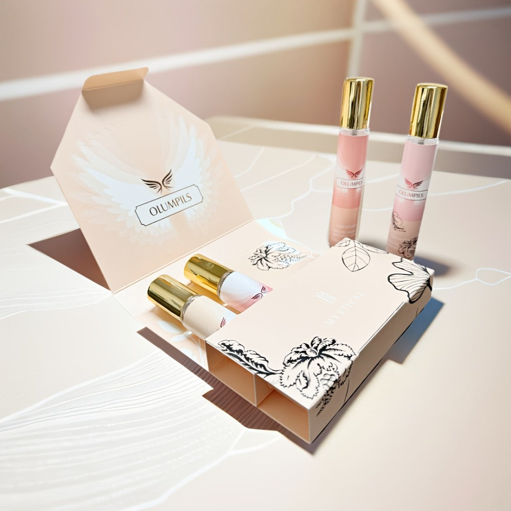 Perfume Gift Set for Women — Mystical 4-Piece Travel Size Fragrance Kit 20ml Each, Fresh Fruity Floral Scents, Long-Lasting Unisex Eau de Parfum, Ideal for Birthday, Valentine’s Day & Everyday Wear