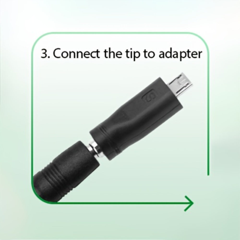 Adjustable 3–24V AC/DC Power Adapter with 72W Label, LCD Readout, Knob Control and Connector Set
