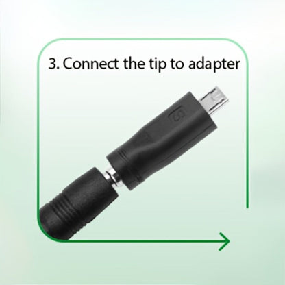 Adjustable 3–24V AC/DC Power Adapter with 72W Label, LCD Readout, Knob Control and Connector Set