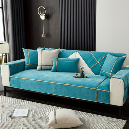Sofa Cover 350 GSM Chenille Knit Panels for Single Seat, Armrest and 2, 3 or 4-Seater Sofa Sections
