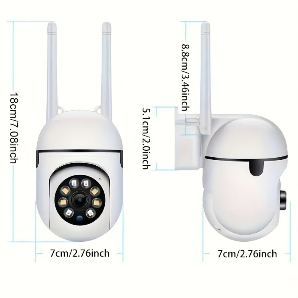 Security Camera 1080P Four-Pack with Dual-Band WiFi, 360 PTZ, Color Night Vision, Two-Way Audio and IP54