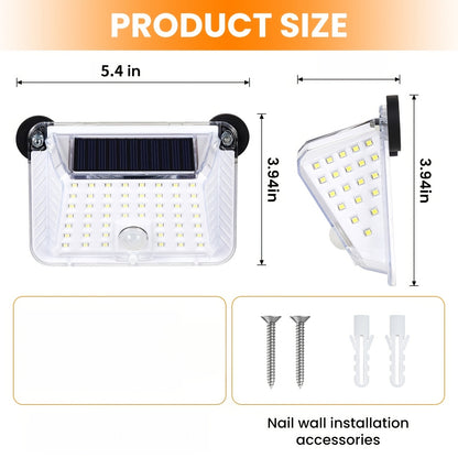 Magnetic RV Solar Motion Light 800LM - 90 LED, 270° Sensor, 3 Modes, IP65 Waterproof, for RV Awning, Camper, Trailer & Porch Exterior Lighting