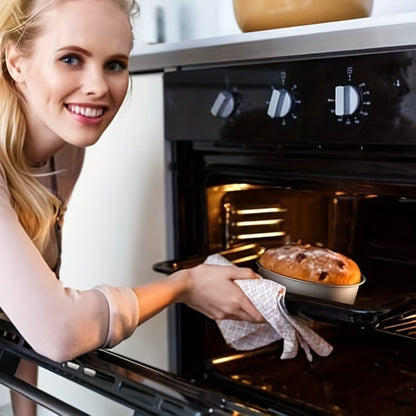 Two-Piece Nonstick Oval Aluminum Bread Pan Set for Loaves, Cakes, Cheesecake and Oven Baking