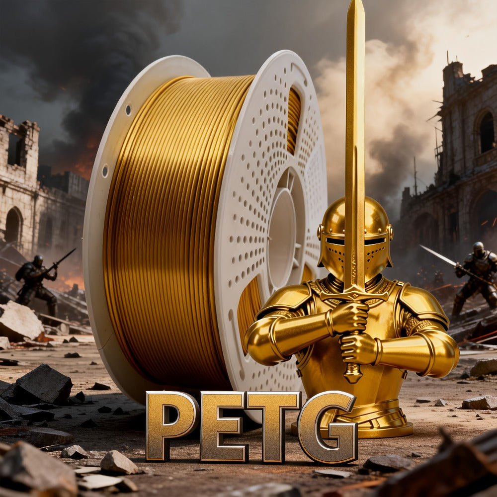 3D Printer Filament PETG 1.75mm 1kg Vacuum-Packed Spool with Nine Color and Finish Options
