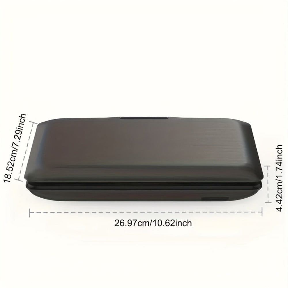 Portable DVD Player 9.5 Inch HD Swivel Screen, 270° Rotation 180° Flip, Dual Speakers, 3.5mm Earphone Jack, No Region Code, Multi-Format Playback, 5-Hour Rechargeable Battery for Car Travel Kids