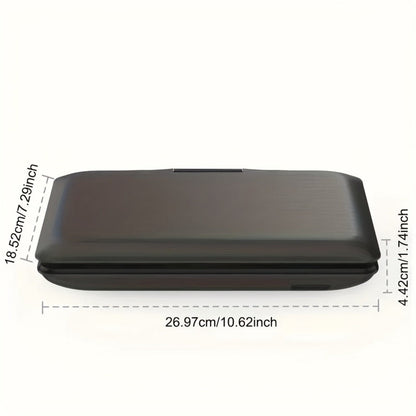 Portable DVD Player 9.5 Inch HD Swivel Screen, 270° Rotation 180° Flip, Dual Speakers, 3.5mm Earphone Jack, No Region Code, Multi-Format Playback, 5-Hour Rechargeable Battery for Car Travel Kids