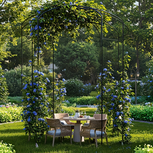 Garden Gazebo Arch 9ft Birdcage Pergola Climbing Plants Wedding Decor