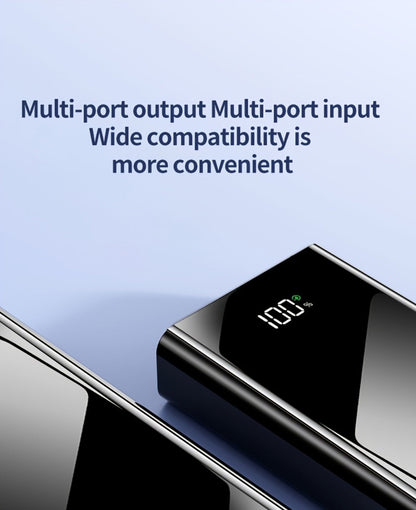 High Capacity 50000mAh Power Bank Multi-Port Fast Charging – Dual USB & Type-C Output, LED Flashlight, Power Indicator, Portable Backup Battery Pack for iPhone Android Outdoor Camping Travel Emergency