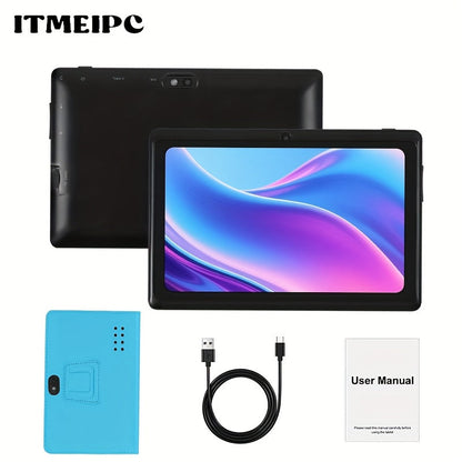 Android Tablet 7-Inch with Android 14, 4GB Total RAM, 32GB Internal Storage and Built-In Protective Case