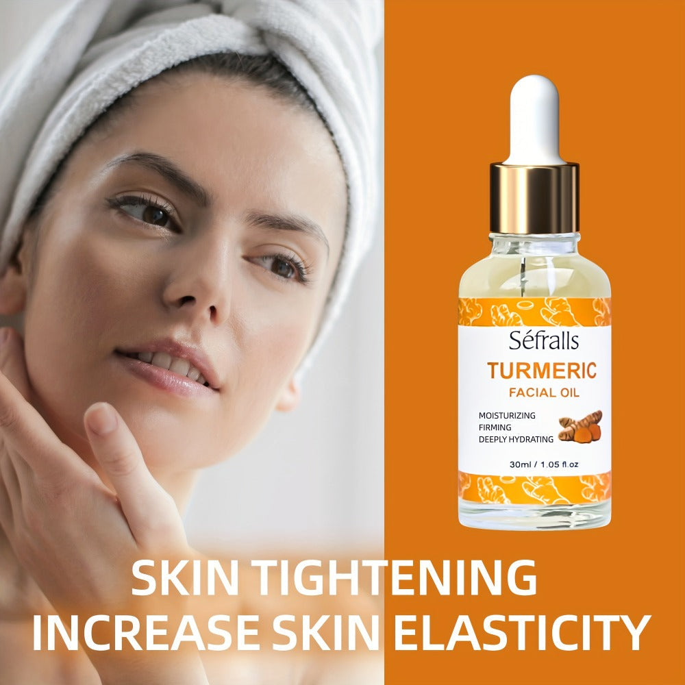 Three-Piece Turmeric-Labeled Skin Care Set with 100 g Soap, 50 g Cream and 1.01 oz Oil for Daily Routines