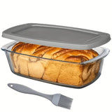 1-piece baking pan + 1-piece silicone brush