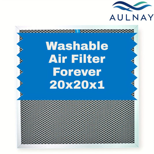 Washable Electrostatic HVAC Air Filter MERV 8 Lifetime Reusable, 6-Layer Filtration MPR 600 FPR 5, Increases Airflow, Healthier Indoor Air for Home and Office, Multiple Sizes Available