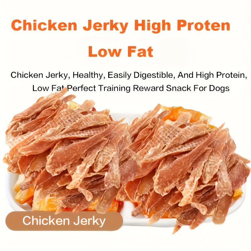 Dog Treats Chicken, Duck and Egg Yolk Assortment with Multi-Bag, 350g and 25 x 4g Options for Dog Reward Use