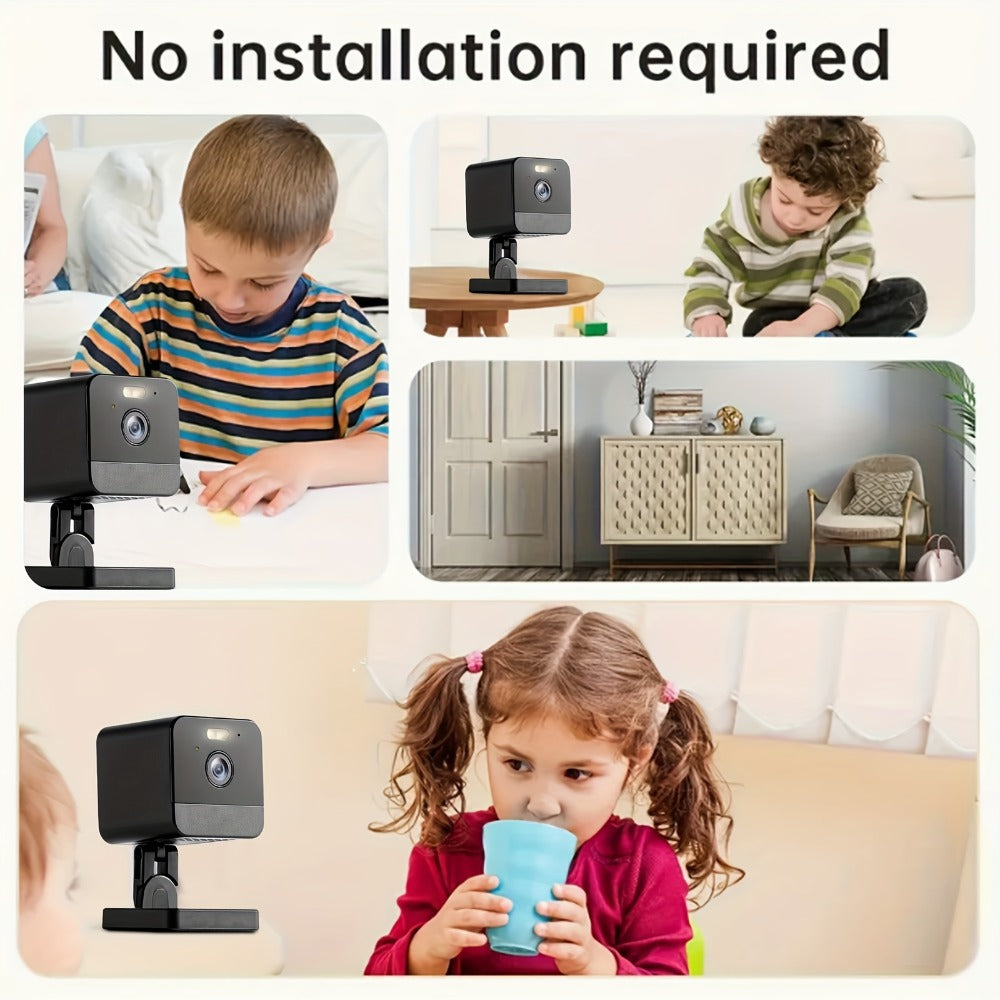 Indoor Security Camera 4-Pack Dual Band WiFi – Full Color Night Vision, Motion Detection Alerts, Two-Way Audio, Built-In Siren, Baby & Pet Monitor, 256GB SD & Cloud Storage for Home