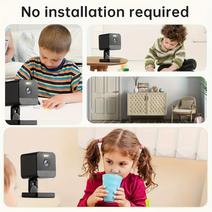 Indoor Security Camera 4-Pack Dual Band WiFi – Full Color Night Vision, Motion Detection Alerts, Two-Way Audio, Built-In Siren, Baby & Pet Monitor, 256GB SD & Cloud Storage for Home
