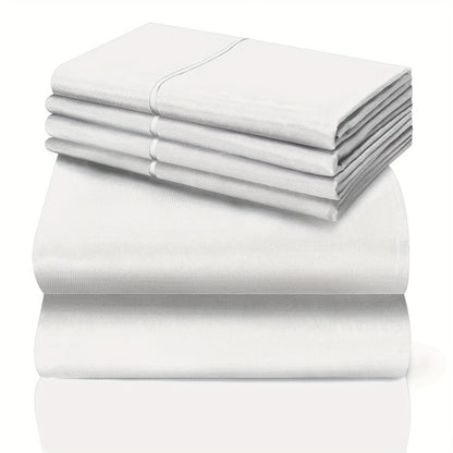 California King Sheet Set 6-Piece Breathable Cooling Bed Sheets Ultra-Soft Hotel Luxury Microfiber 18 Inch Deep Pocket Wrinkle Fade Resistant Flat Sheet Fitted Sheet 4 Pillowcases Multiple Colors