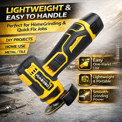 Power Tools DODOWIN 12V Mini Cordless Angle Grinder with 19,500 and 5,000 RPM Modes and Battery Options