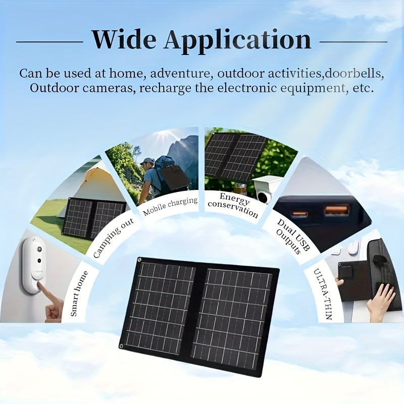 Solar Panel Charger | Foldable Portable Camping RV Power Station Laptop