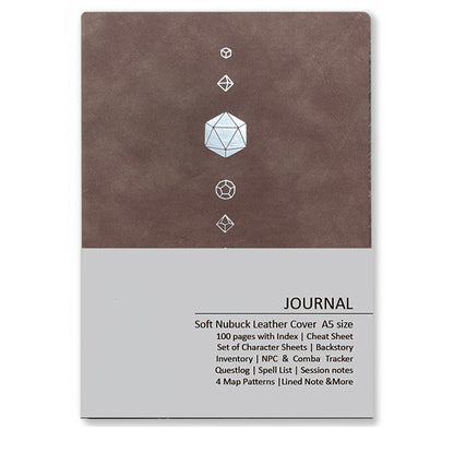 DnD Campaign Journal for D&D 5e & 5R Players — RPG Notebook with Character Sheets, Spell Tracker, Quest Log, NPC Manager & Map Pages, A5 Nubuck 100 Pages, 13 Colors, Dungeon Master Gift