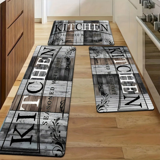 Diatomite Bath Mat Set 2 Piece - Diatom Mud Anti-Slip Floor Mat for Bathroom, Kitchen & Laundry Room | Fast Drying Machine Washable Non-Slip Diatomaceous Earth Mat | Absorbent Bathroom Rug Set
