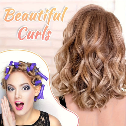 50-Piece Flexible Foam Curl Former Set in Random Colors for Heatless Waves, Spirals and Short Hair Styling
