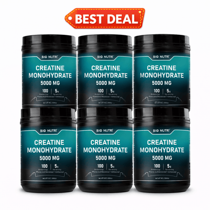 Creatine Monohydrate Powder 5000mg Per Serving 500g Pure Micronized Unflavored - Pre & Post Workout Supplement for Muscle Strength, Power & Recovery - Fast Dissolving 100 Servings