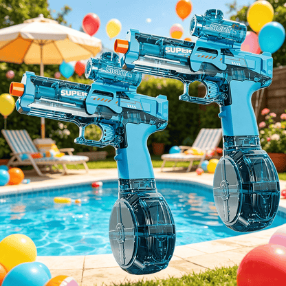 2-Piece Light-Up Automatic Water Spray Toy Set with LED Effects, Sound and Three Color-Pair Options
