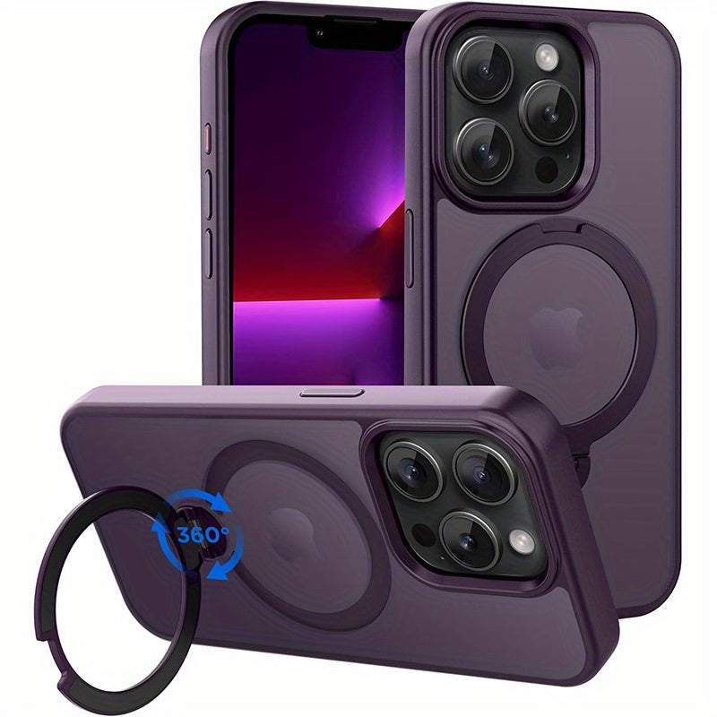 MagSafe Ring Stand iPhone Mount 360 Rotating Wireless Charging Desktop Stand Car Phone Holder for an Everyday Personal Care Routine