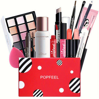 Multi-Piece Eye Makeup Set with Palette, Brushes and Three Exact Checkout Kit Configurations