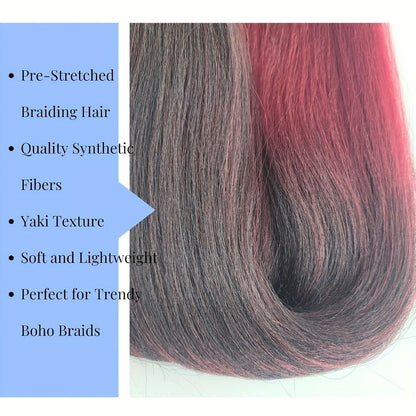 Six-Pack Braiding Hair with Deep-Curly Ends in Seven Pictured 26- or 32-Inch Color Options