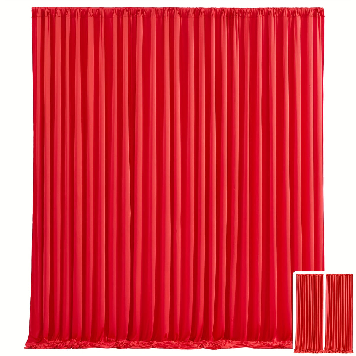 Party Backdrop Curtains 2pcs 59x118 Inch with Poles Wrinkle-Resistant Non-Transparent Fabric for an Everyday Personal Care Routine