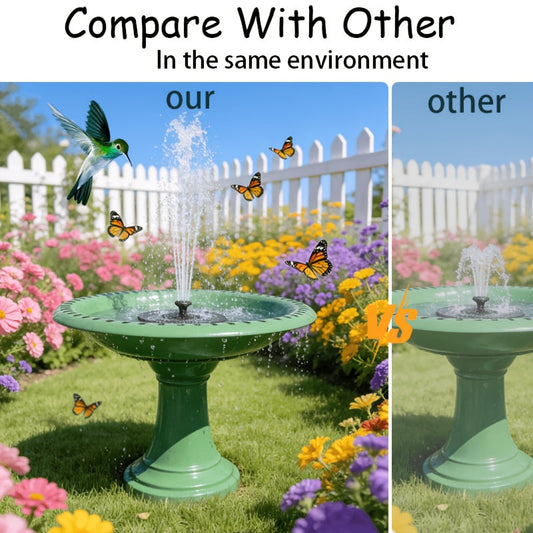 Solar Fountain Pump | 6 Nozzle IPX8 Bird Bath Garden Pool Pond Float